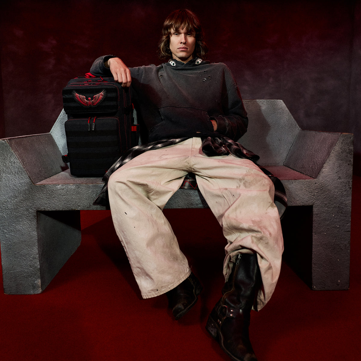 45L Backpack Deathwing Red