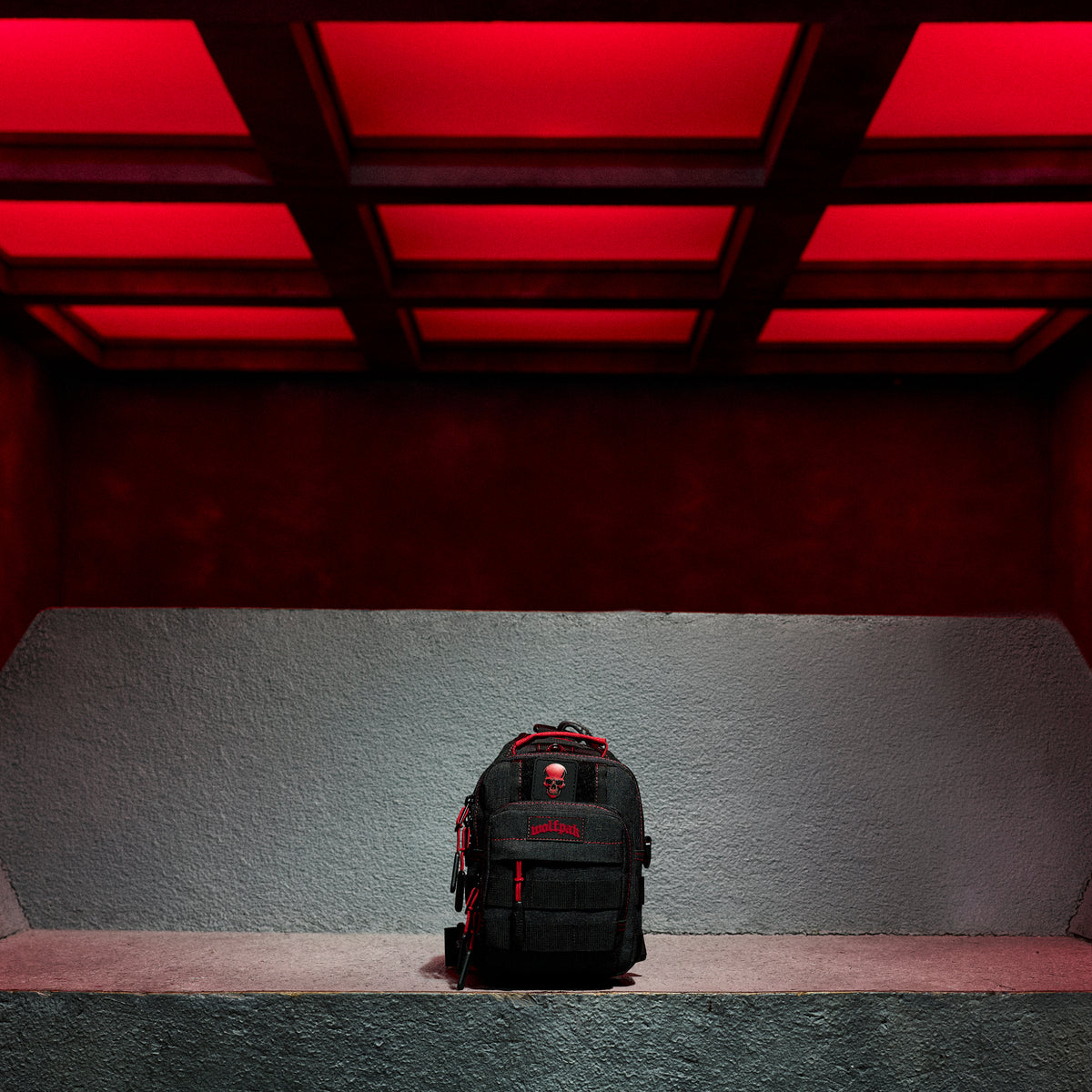 4L Mini Tactical Sling Bag Deathwing Red