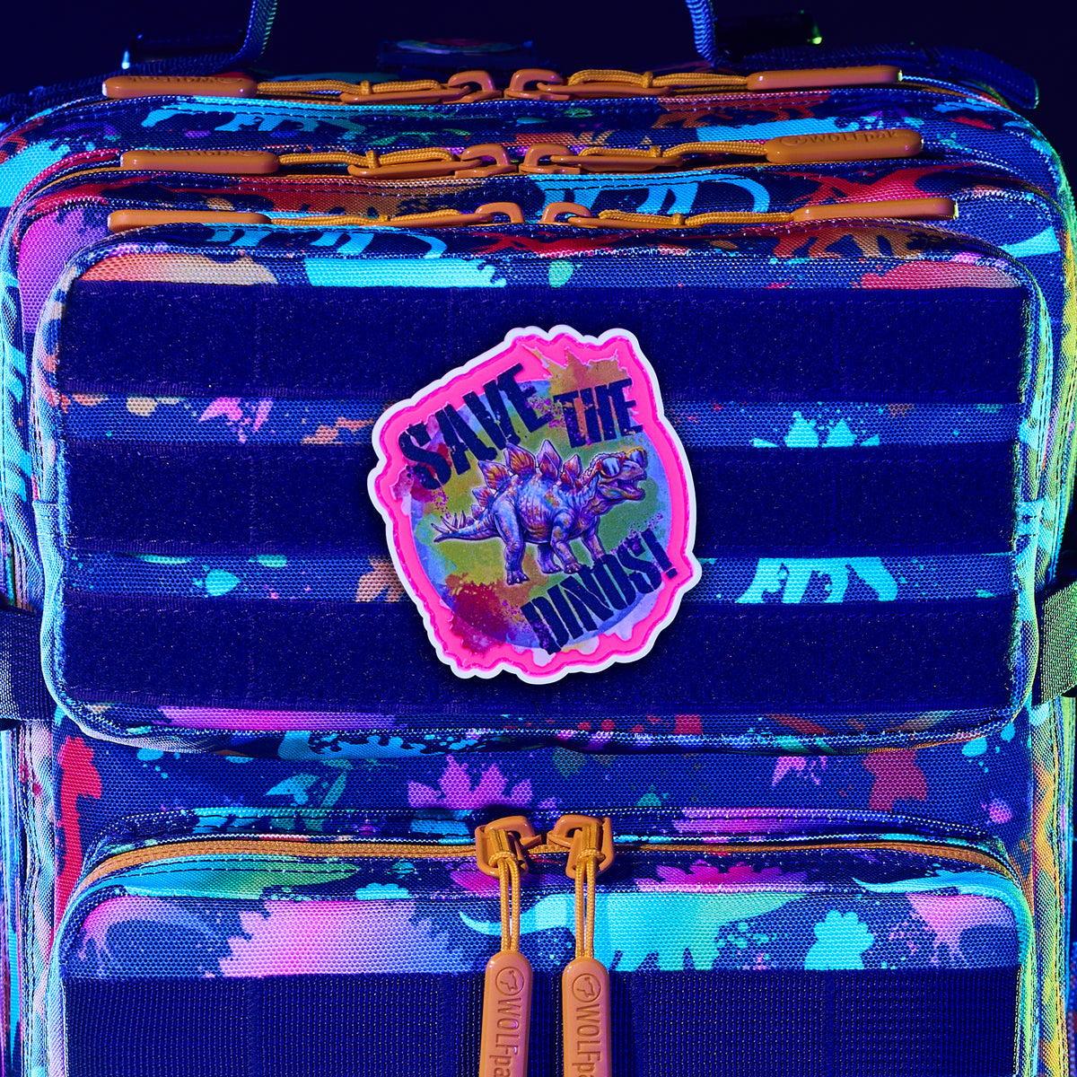 Neon Dino "Save The Dinos!" Patch