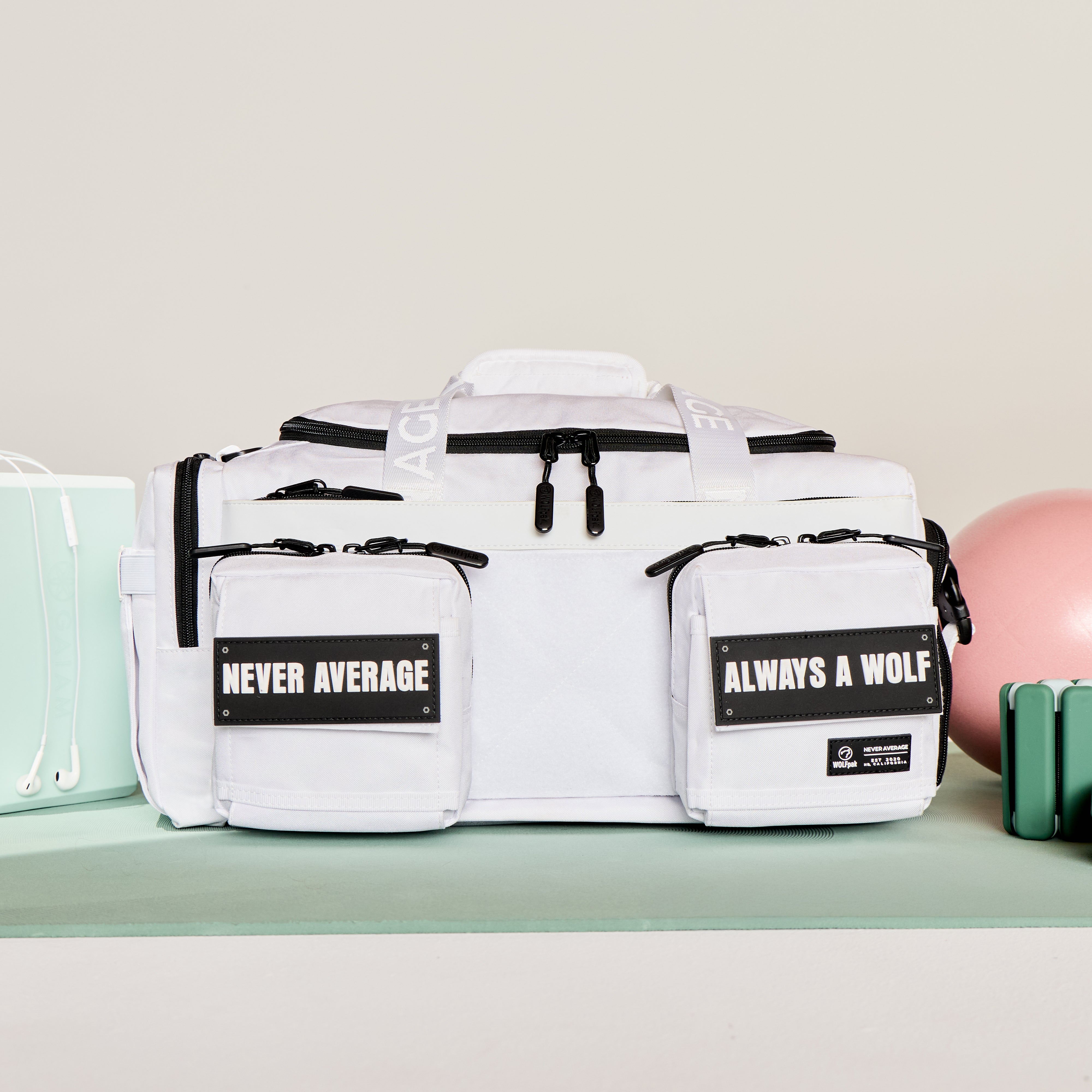 30L Perfect Duffle Bag Polar White