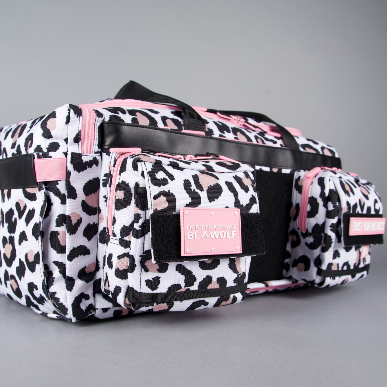 40L Ultimate Duffle Bag Leopard Pink Zip