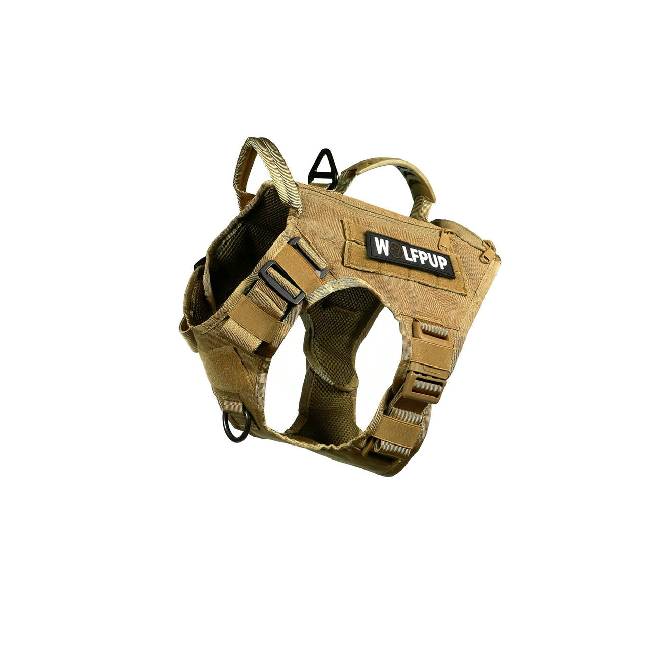 Khaki Tactical Dog Vest Harness