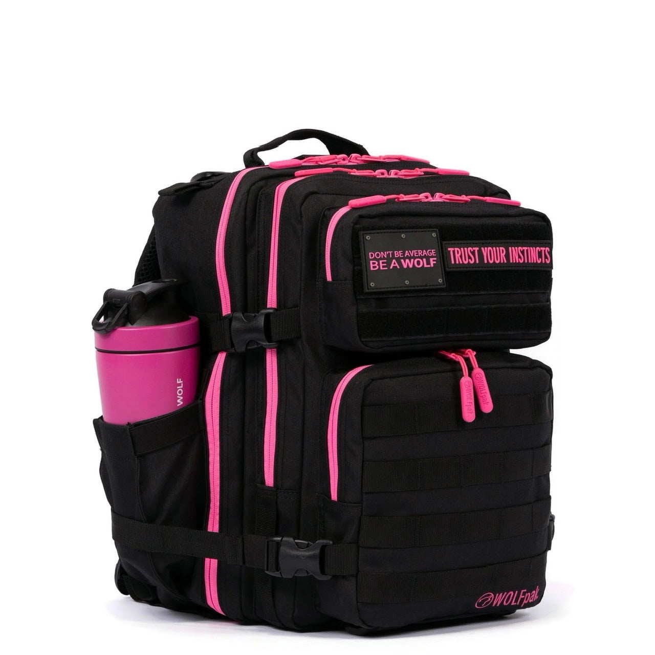25L Backpack Black Neon Pink
