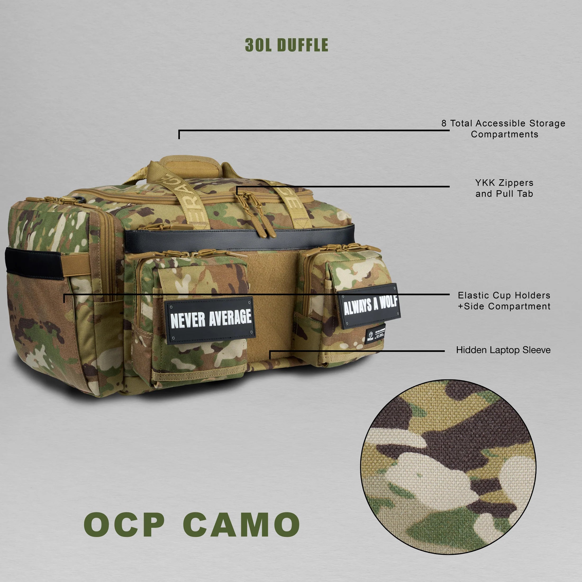 30L Perfect Duffle Bag OCP Camo
