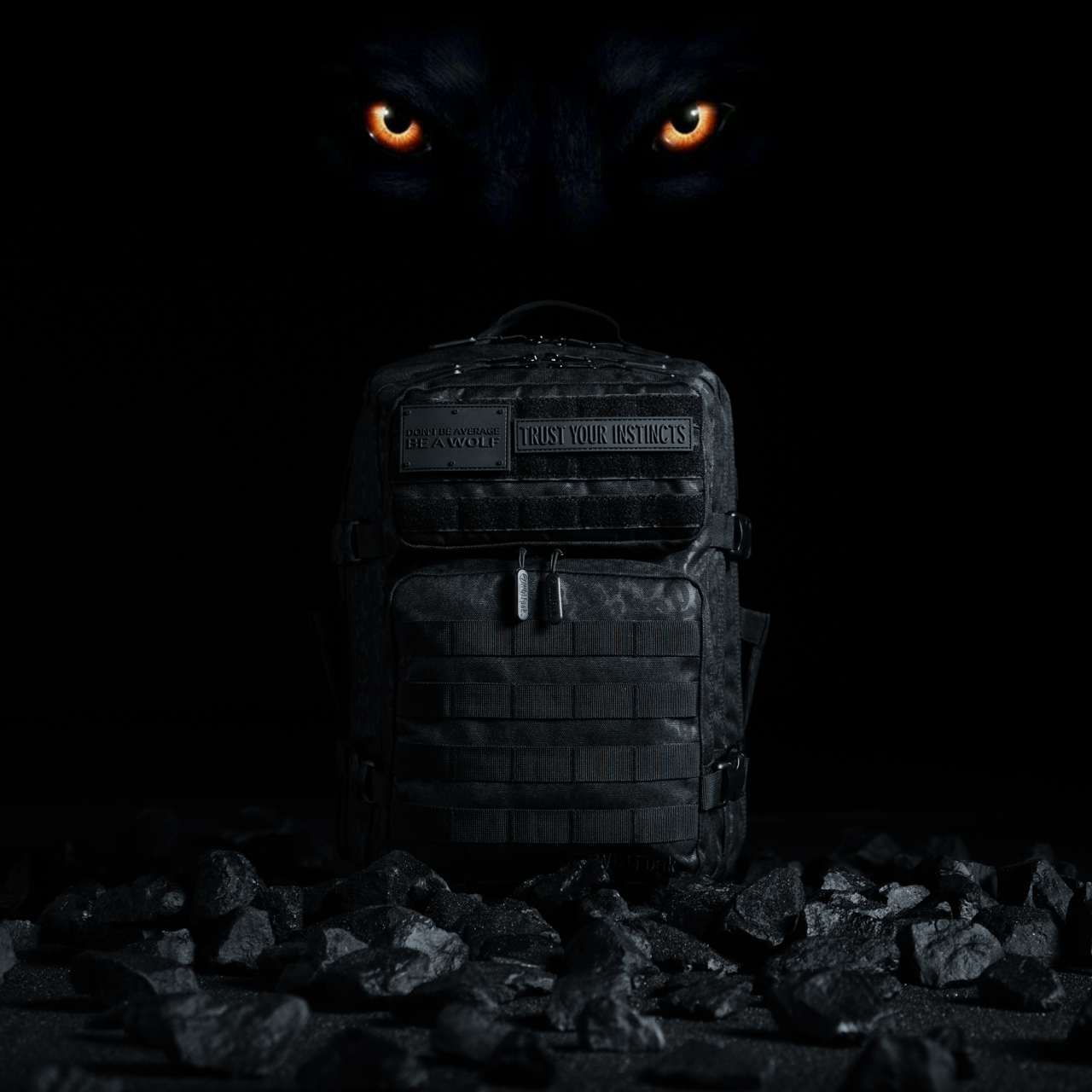 35L Backpack Black Leopard