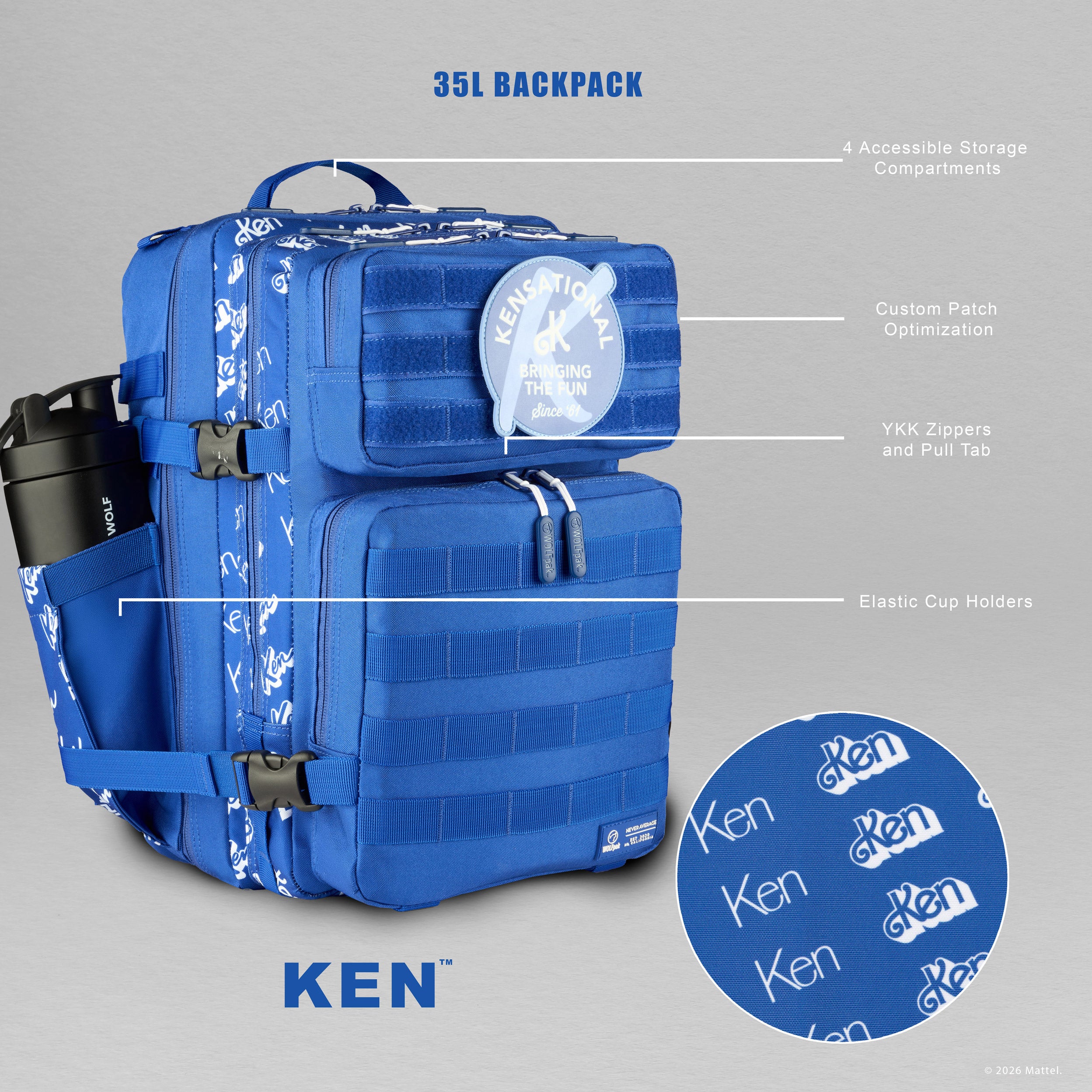 35L Backpack Ken (Special Edition Collectors) (High Demand will ship by 3/16)