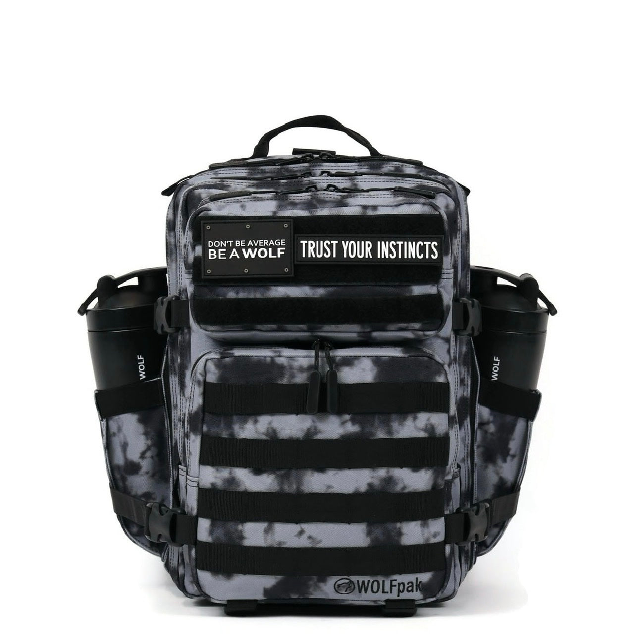 Timber Wolf Backpack | Black Marble Backpack | WOLFpak