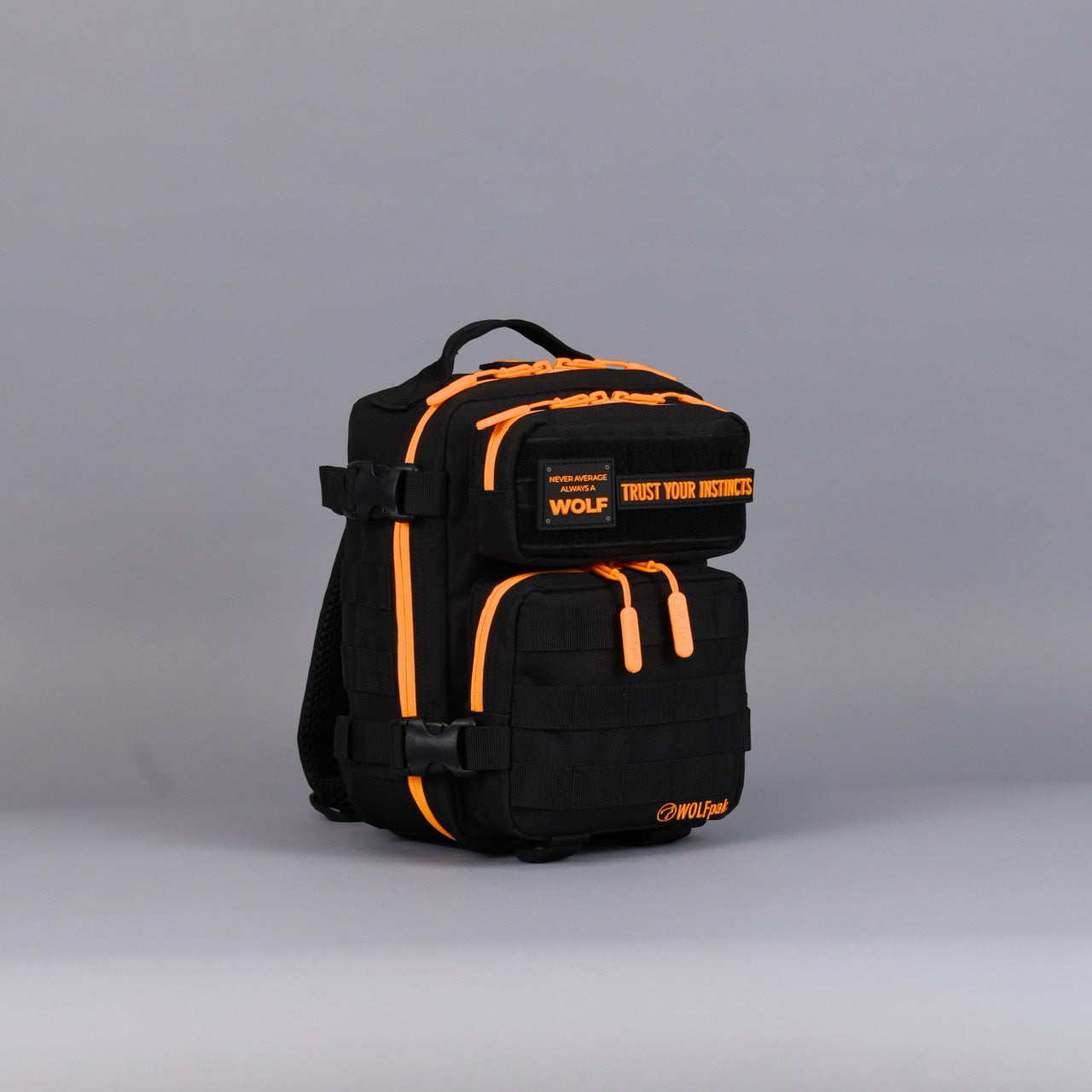 9L Backpack Mini Black Neon Orange