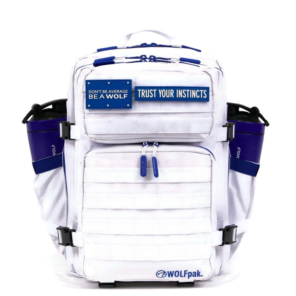 35L Backpack Polar White Blue Accents
