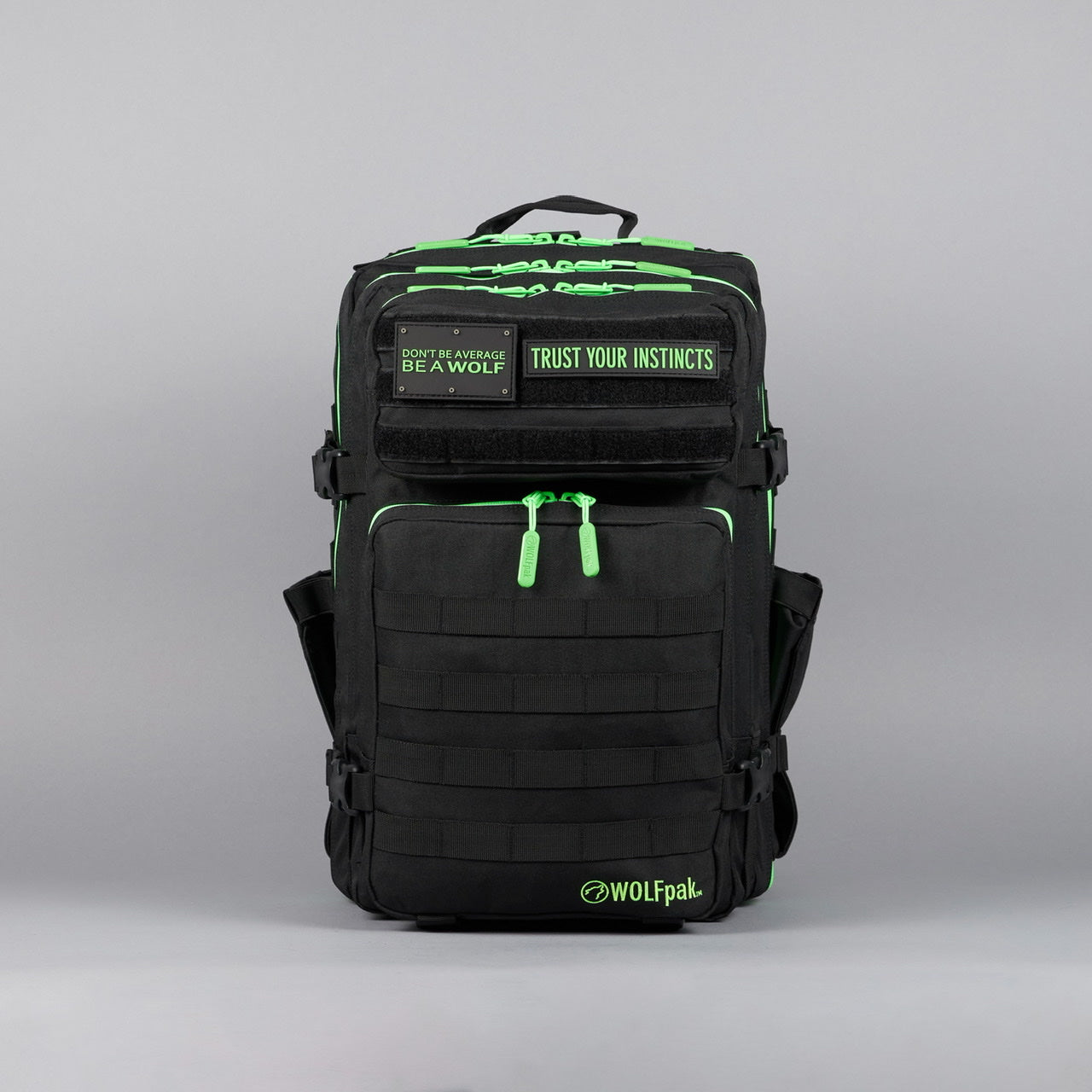 45L Backpack Black Neon Green