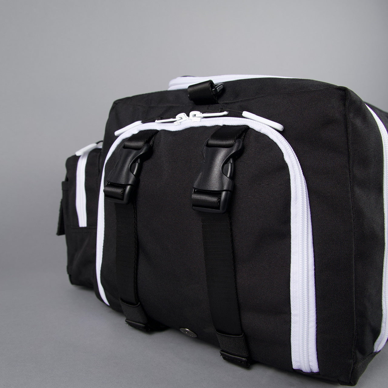 40L Ultimate Duffle Bag Alpha Black White Accents