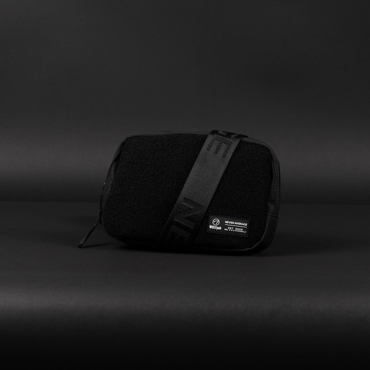 Crossbody Pack Alpha Black Velcro Front