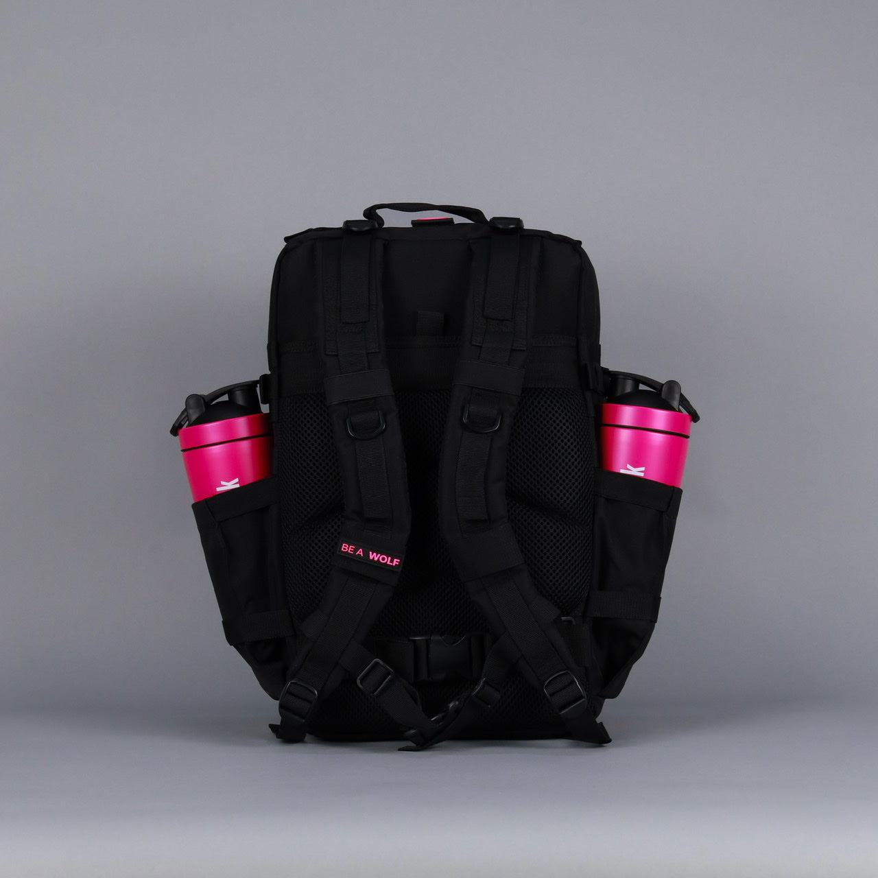 45L Backpack Black Neon Pink