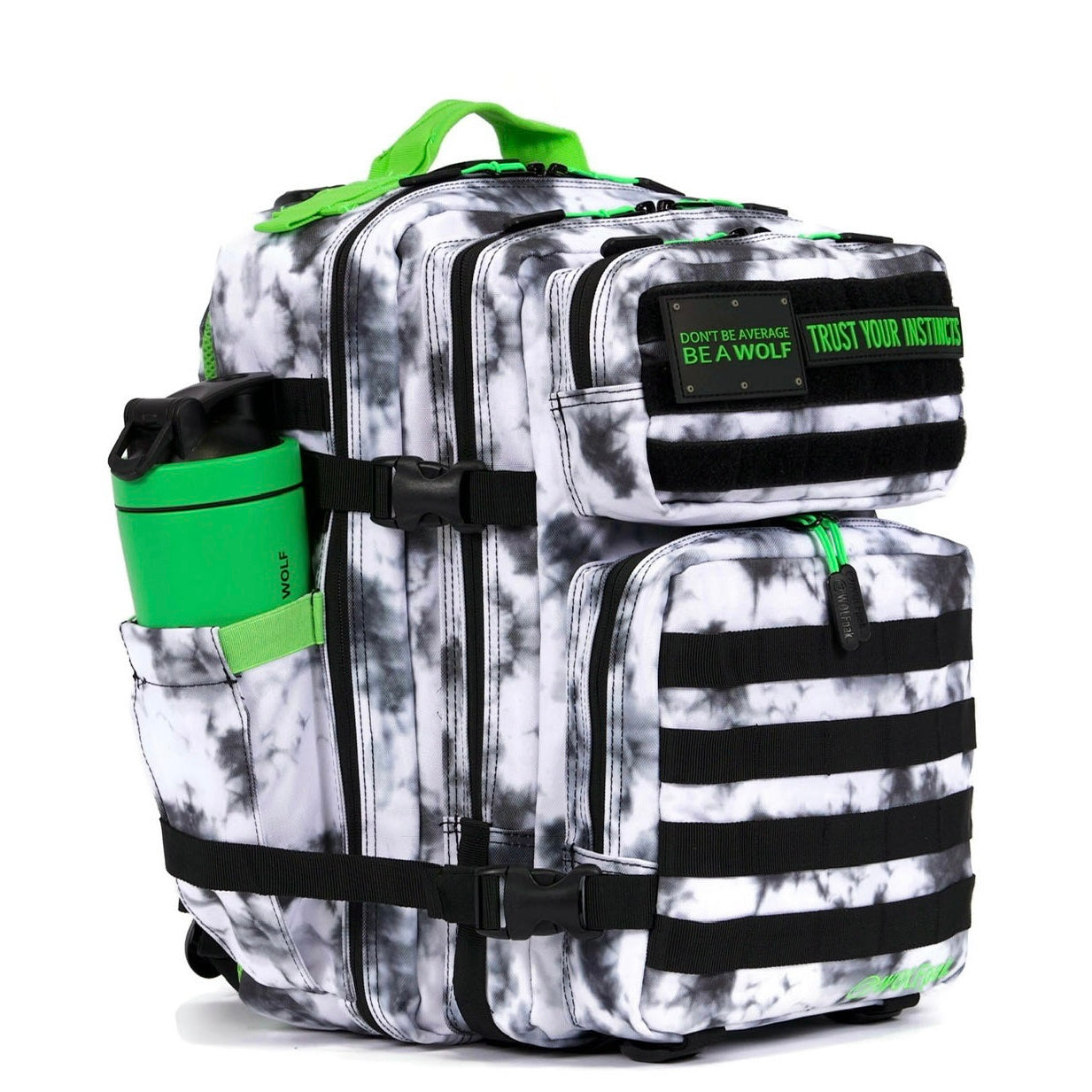 35L Backpack Timber Wolf Graffiti Green