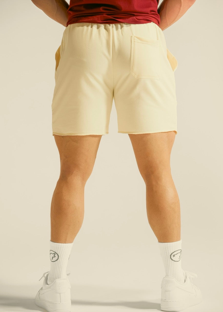 Men's Varsity Shorts Cream