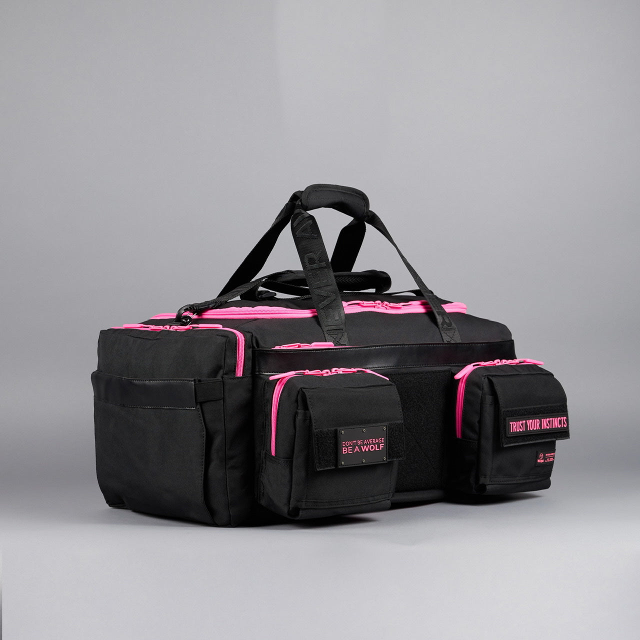 40L Ultimate Duffle Bag Black Neon Pink