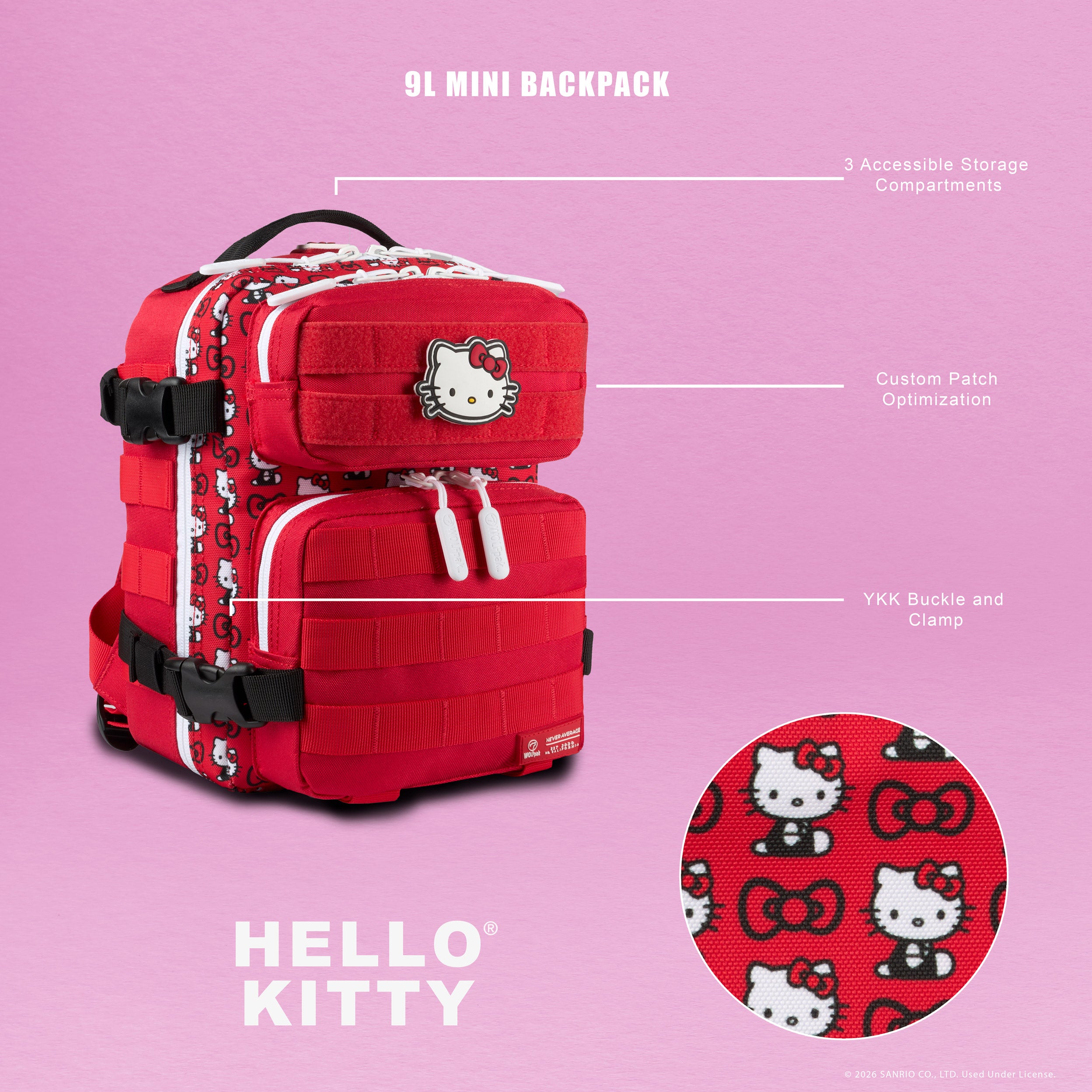 9L Backpack Mini Hello Kitty