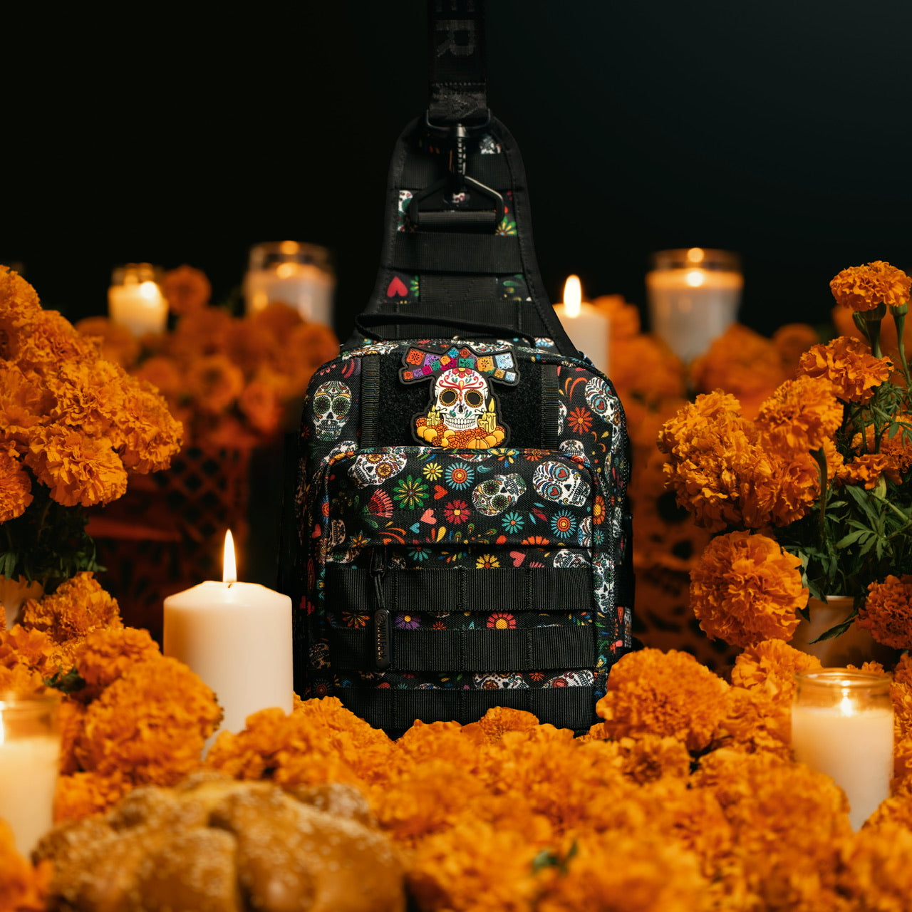 9L Tactical Sling Bag Day of the Dead