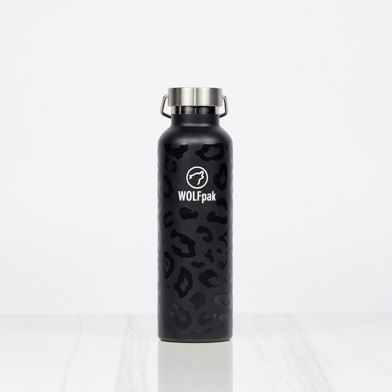 25oz Flask Black Leopard