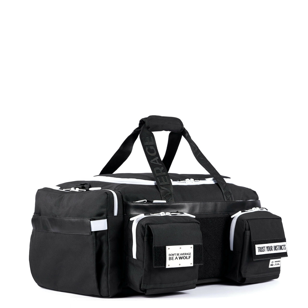 40L Ultimate Duffle Bag Alpha Black with White Accents