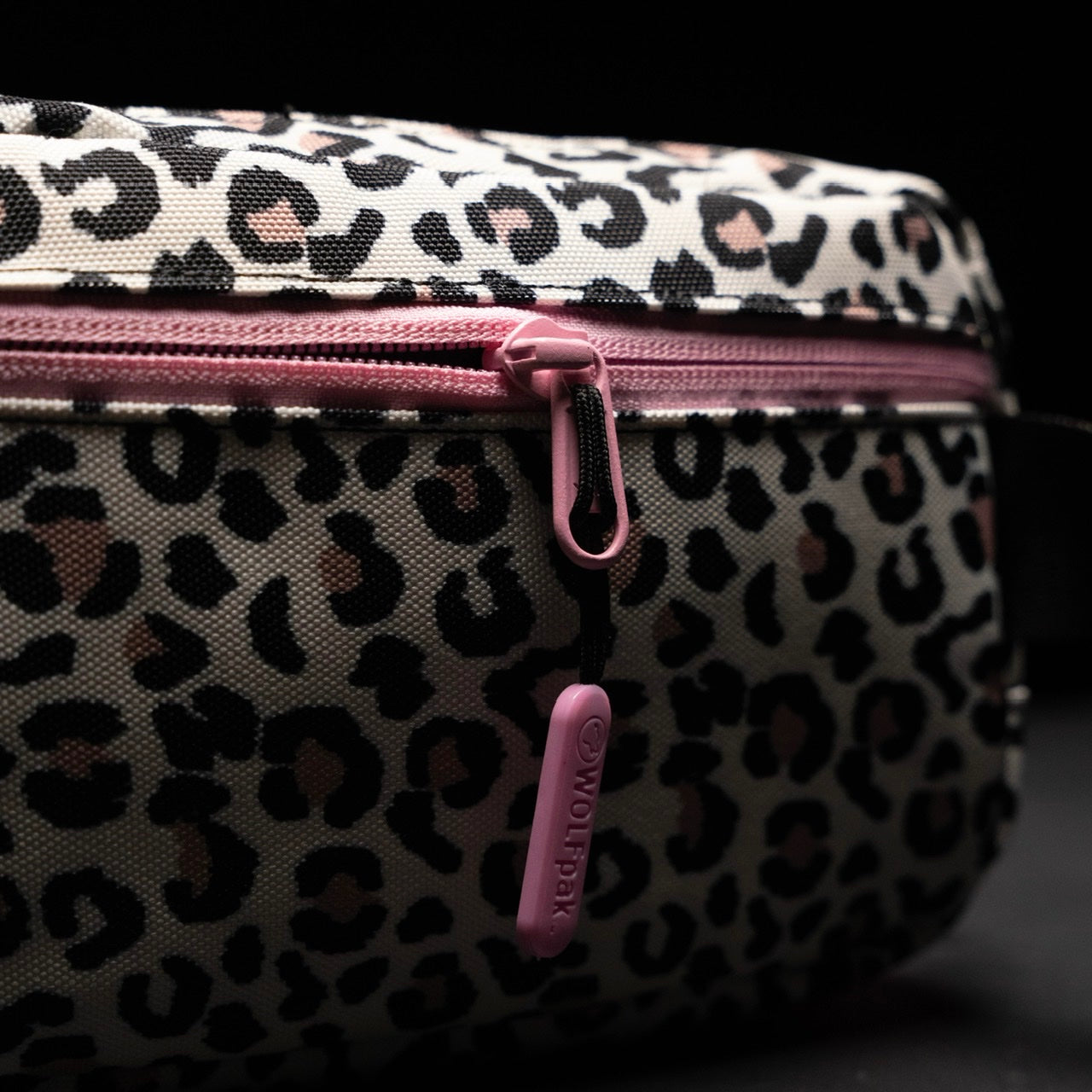 Crossbody Pack Leopard Pink Zip