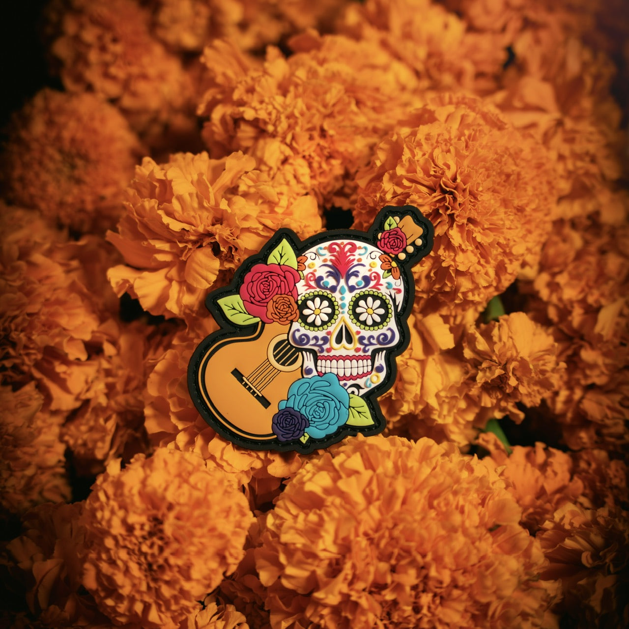 Sugar Skull with Guitar Patch