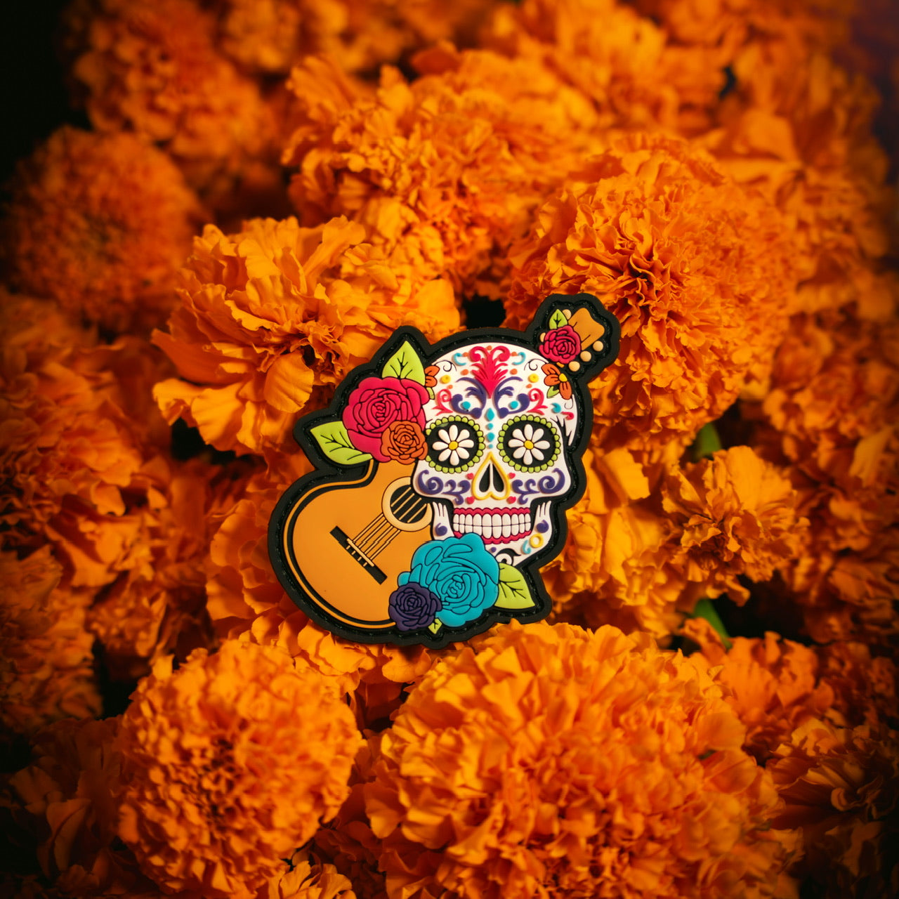 Sugar Skull with Guitar Patch