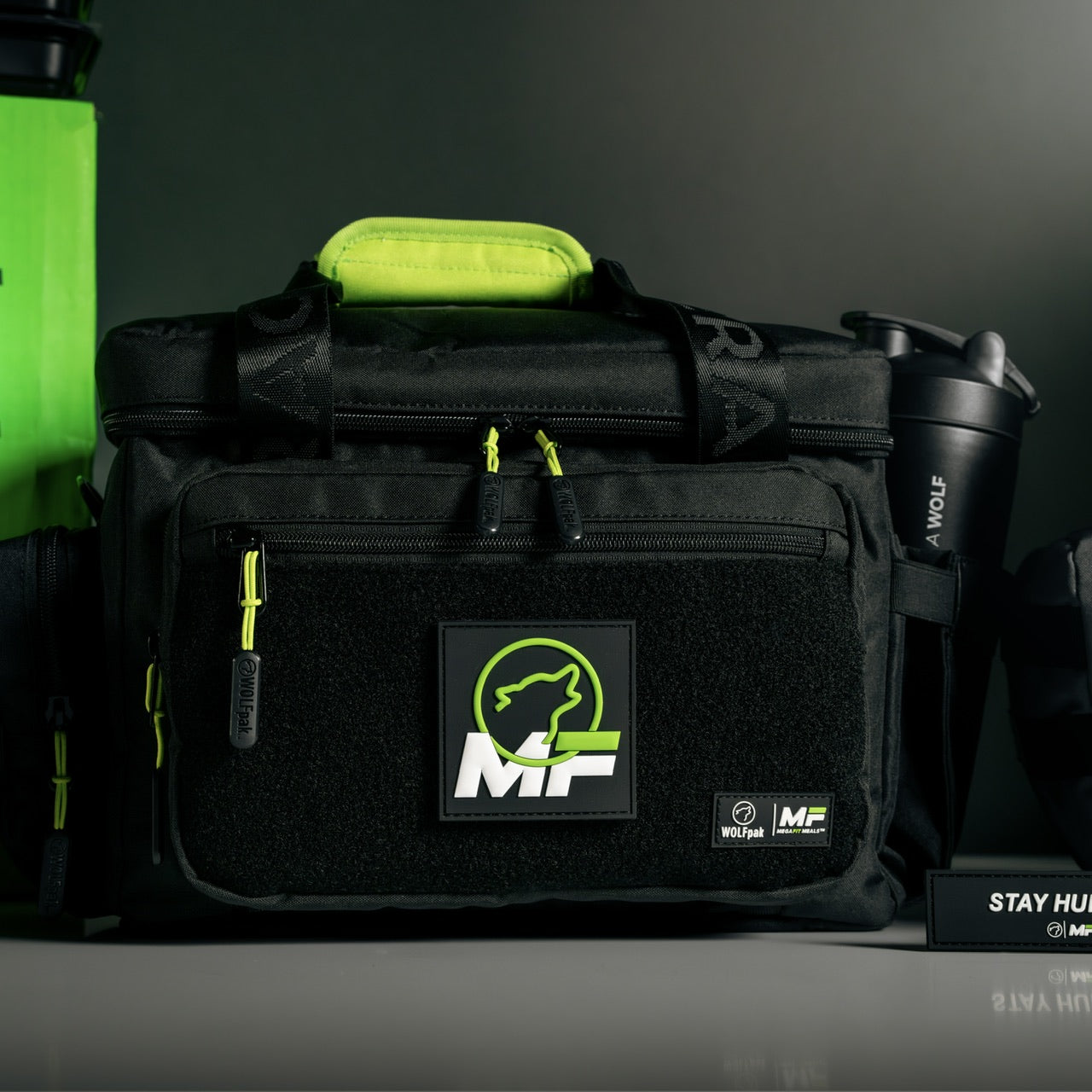 20L MegaFit Alpha Black Tactical Lunch Box