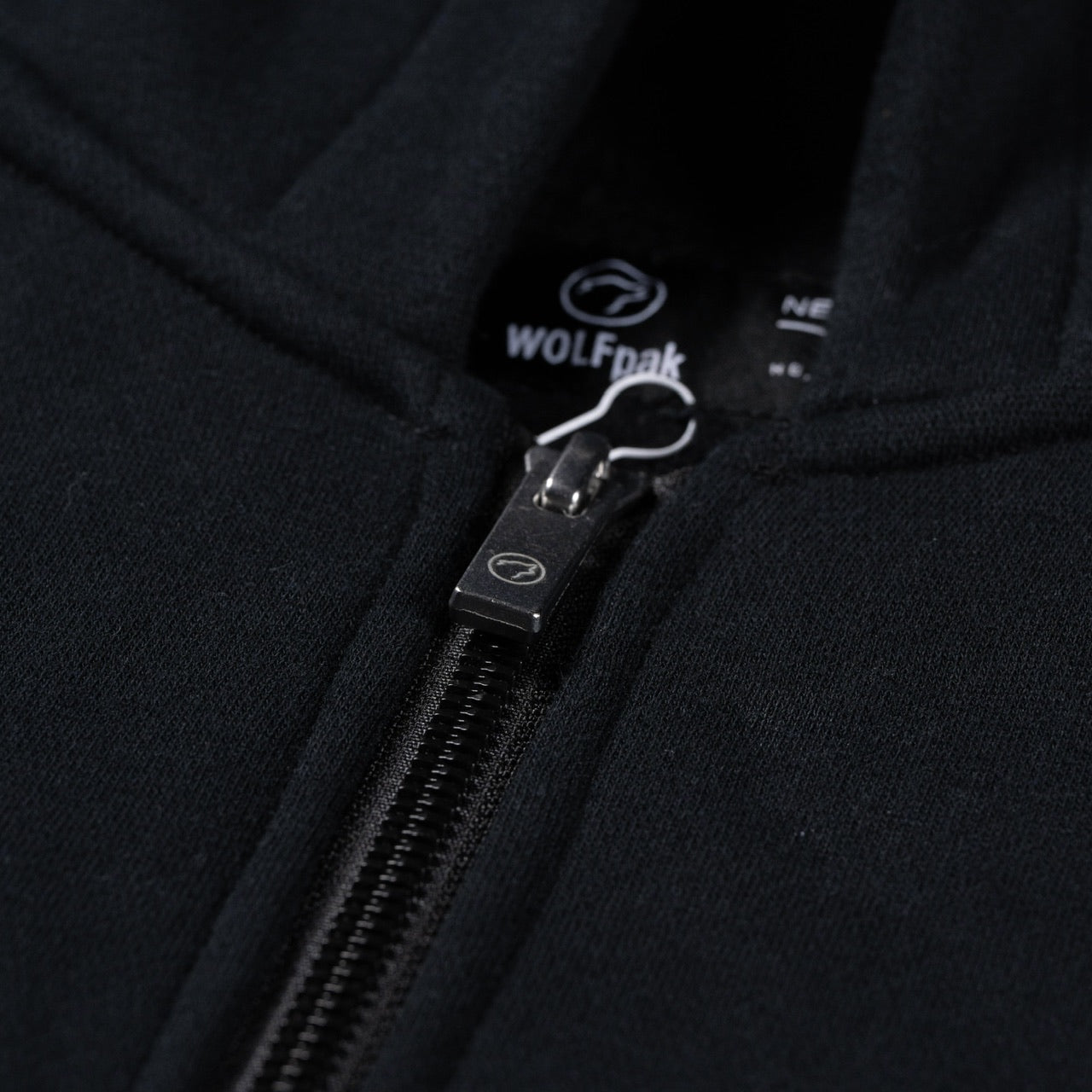 Gothic Black Full Zip Hoodie