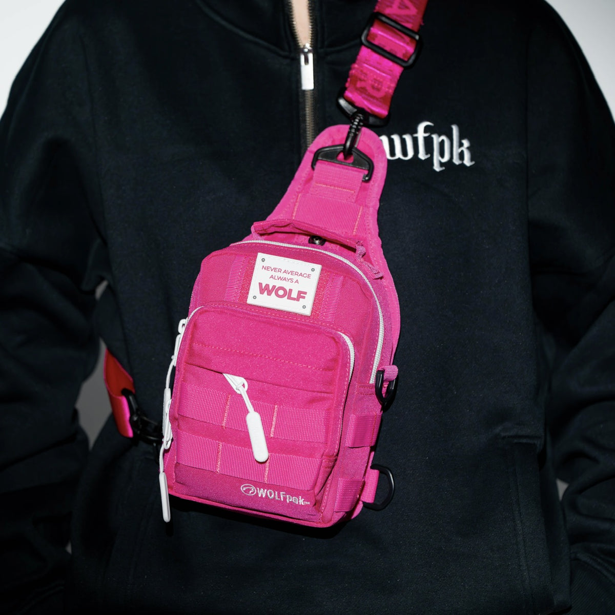 ful mini sling backpack 4L Mini Tactical Sling Bag Pink Goddess