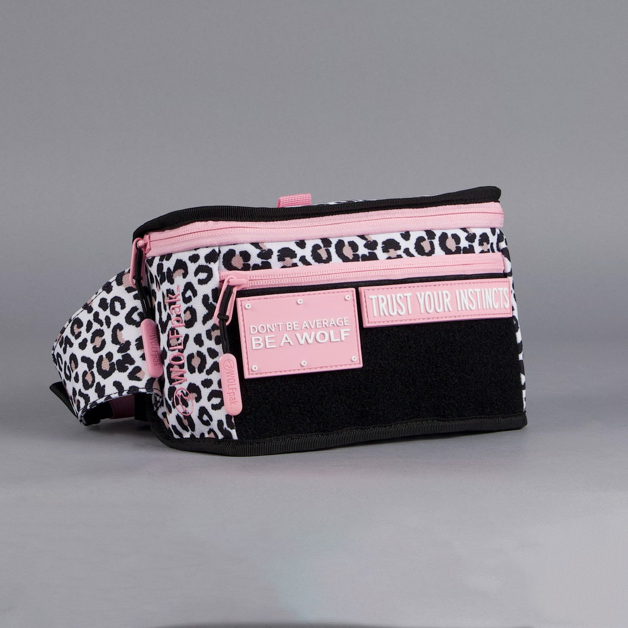 Fanny Pack Leopard Pink Zip