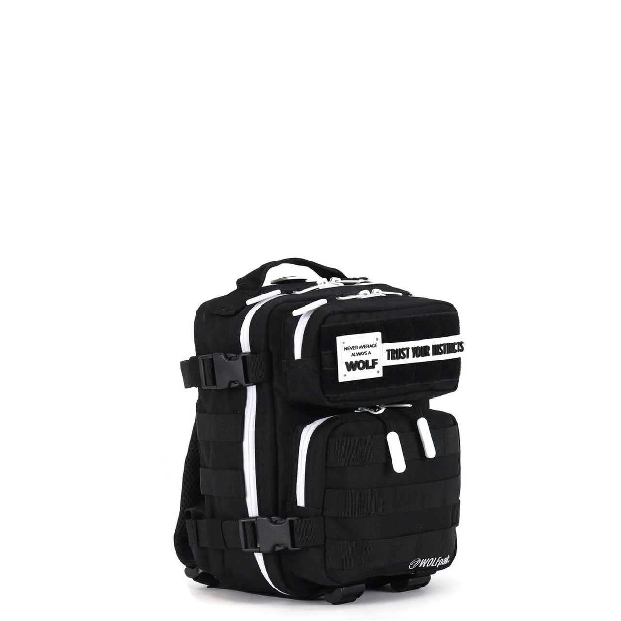 9L Backpack Mini Alpha Black White Accents – WOLFpak