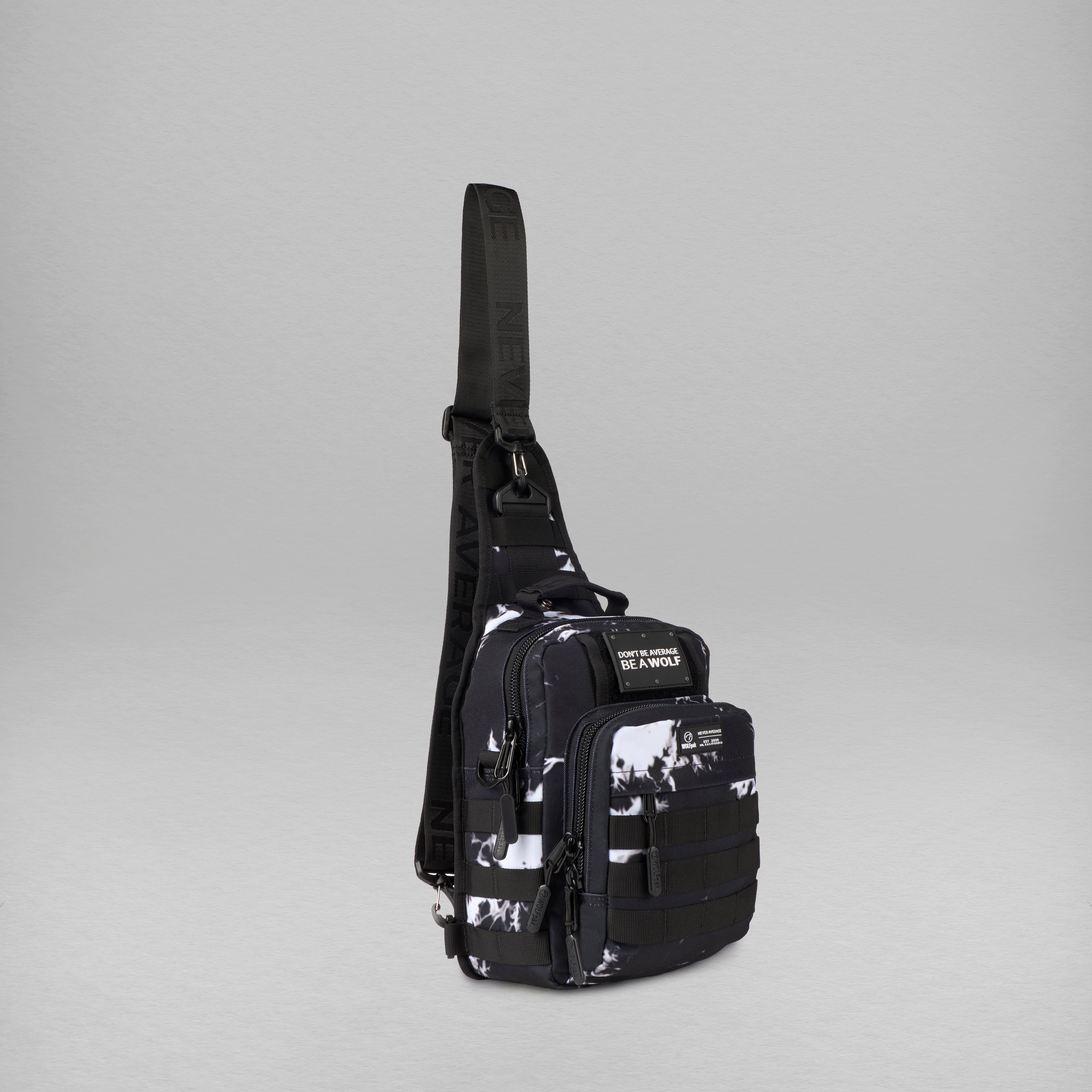 9L Tactical Sling Bag Black Lightning