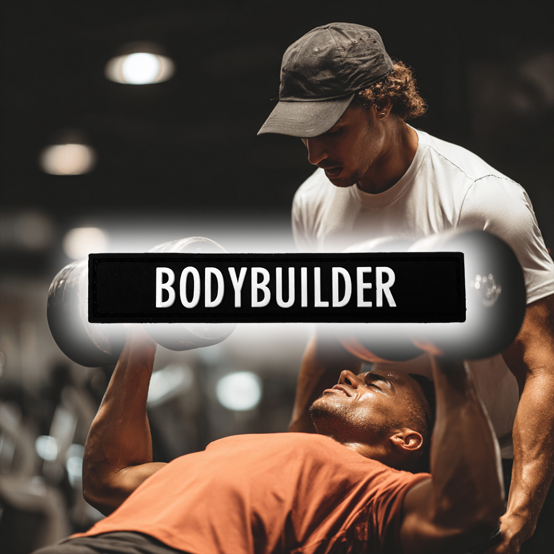 Culturista en blanco y negro