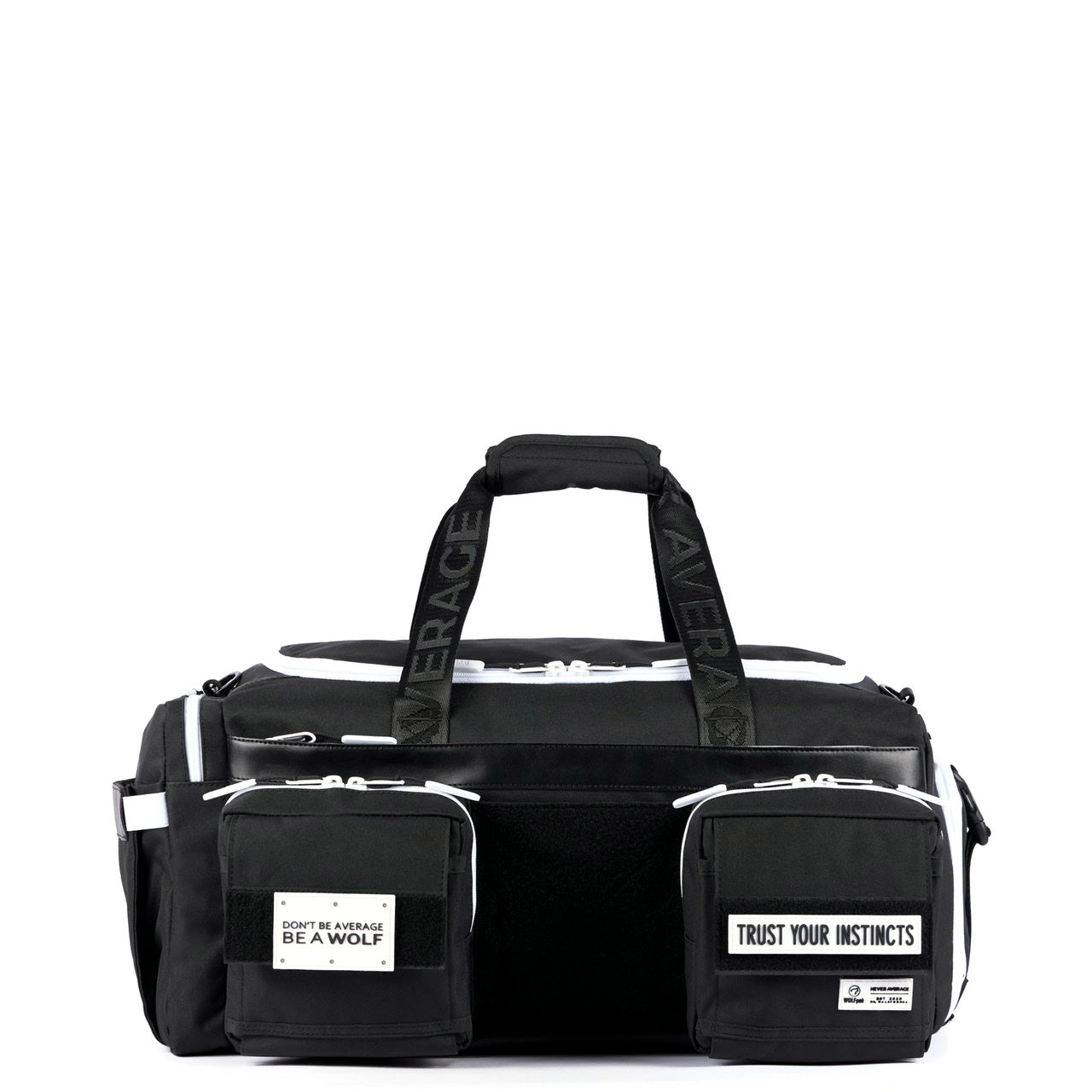 40L Ultimate Duffle Bag Alpha Black with White Accents