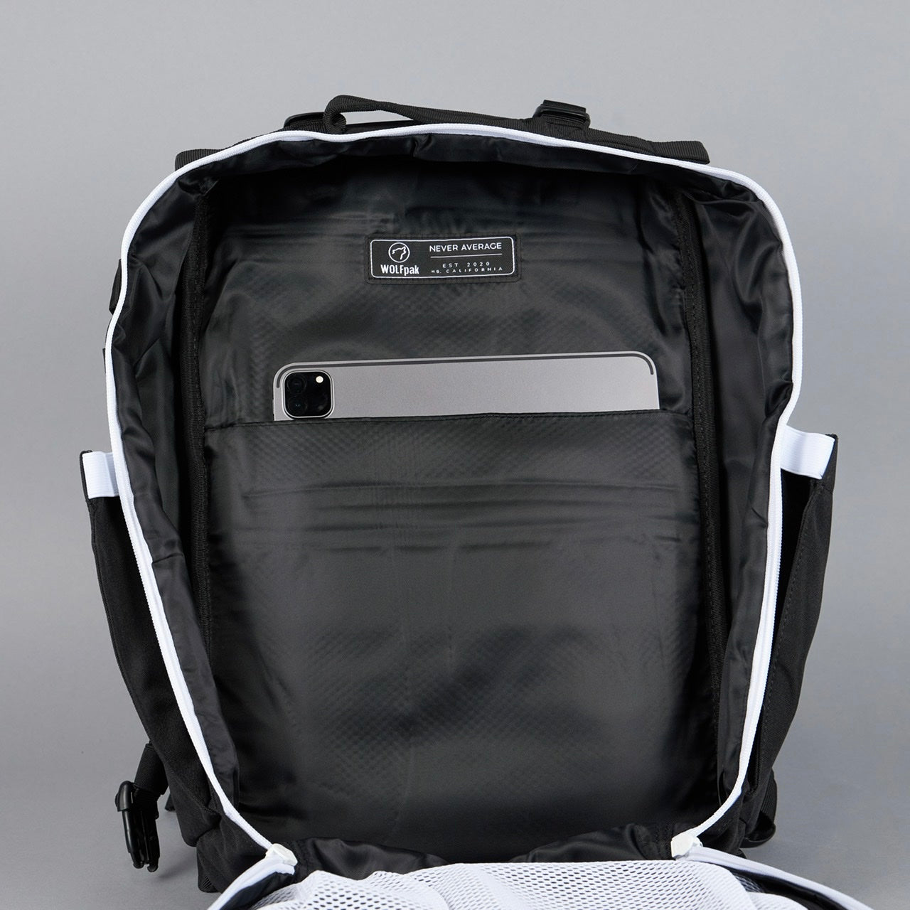 35L Backpack Alpha Black White Accents