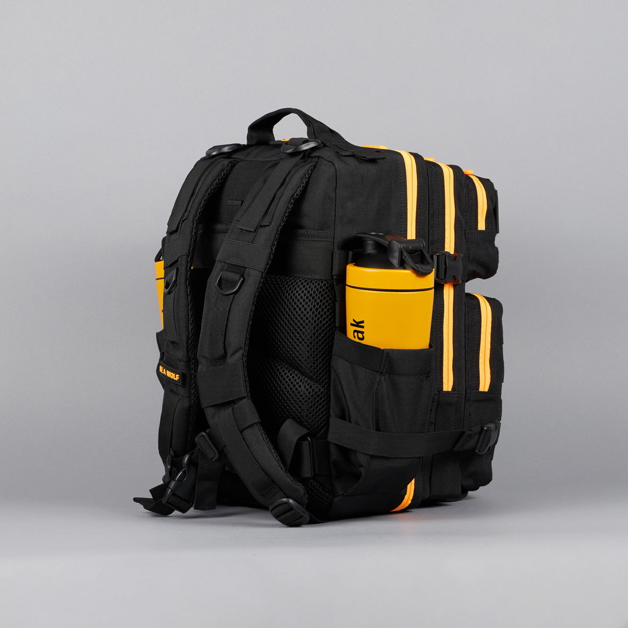 25L Backpack Black Neon Orange
