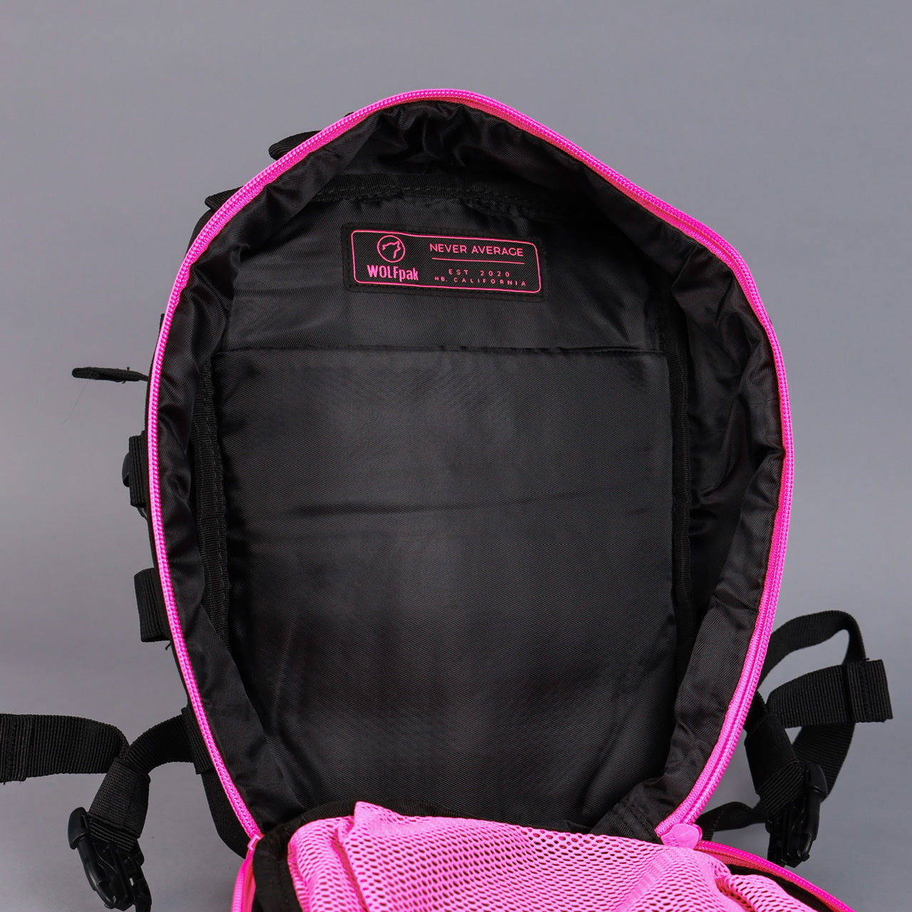 9L Backpack Mini Black Neon Pink