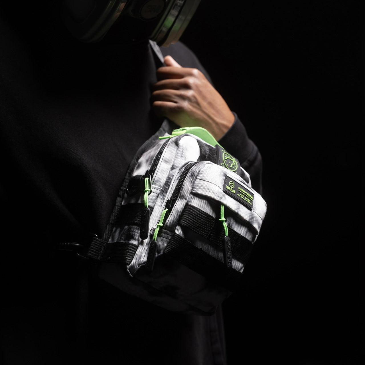 4L Mini Tactical Sling Bag Graffiti Green