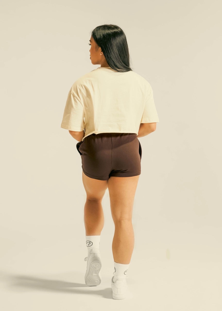 Women's Varsity Shorts Mocha Brown