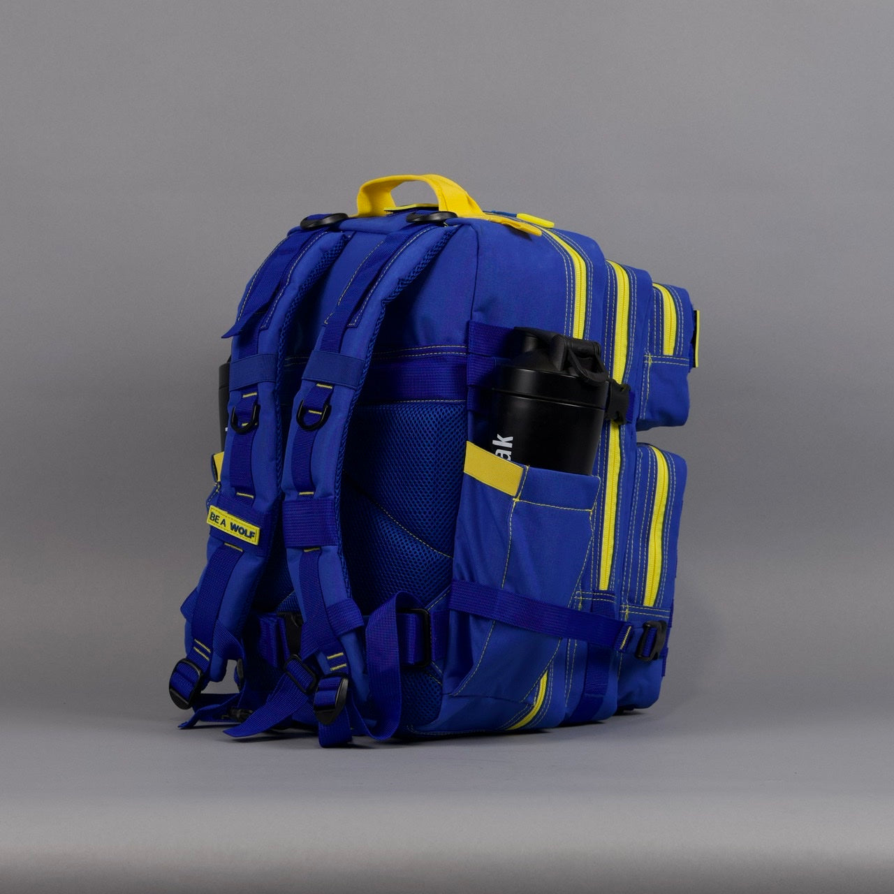 35L Backpack Blue Yellow Accents