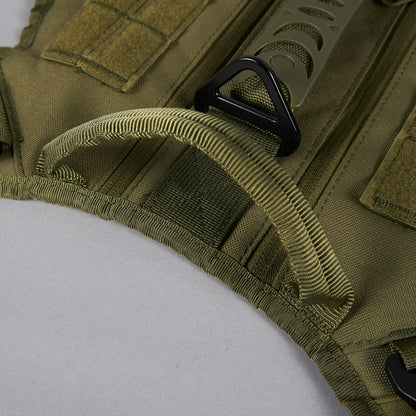 OD Green Tactical Dog Vest Harness