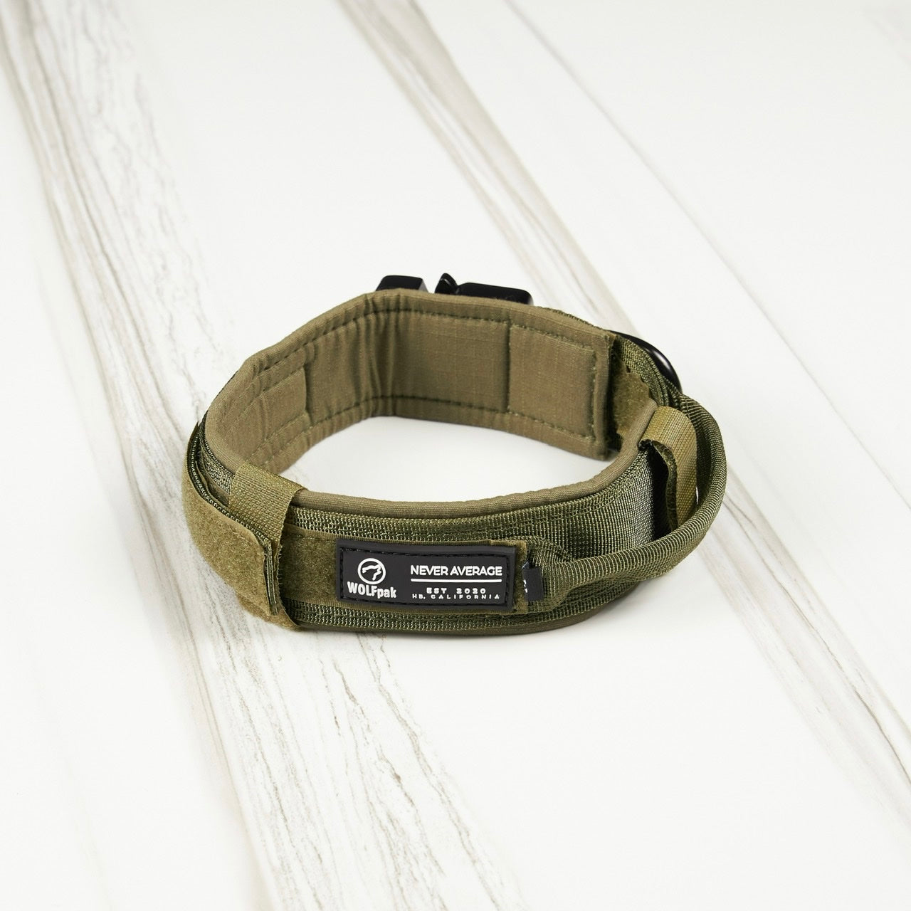 Tactical Nylon Dog Collar Green