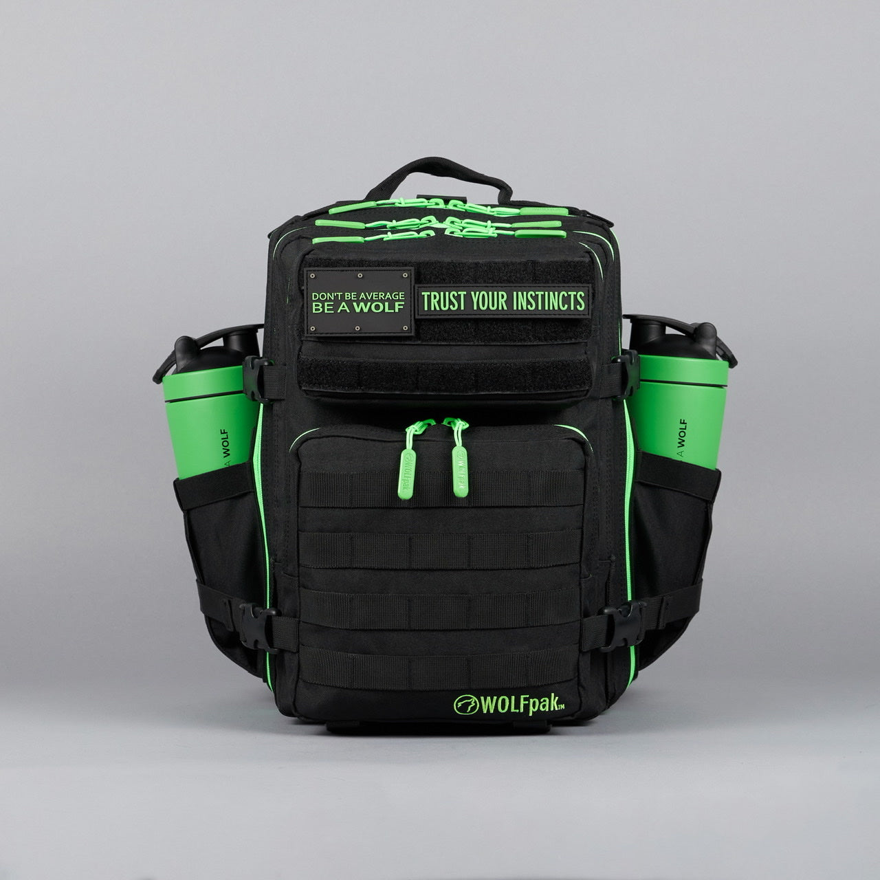 25L Backpack Black Neon Green