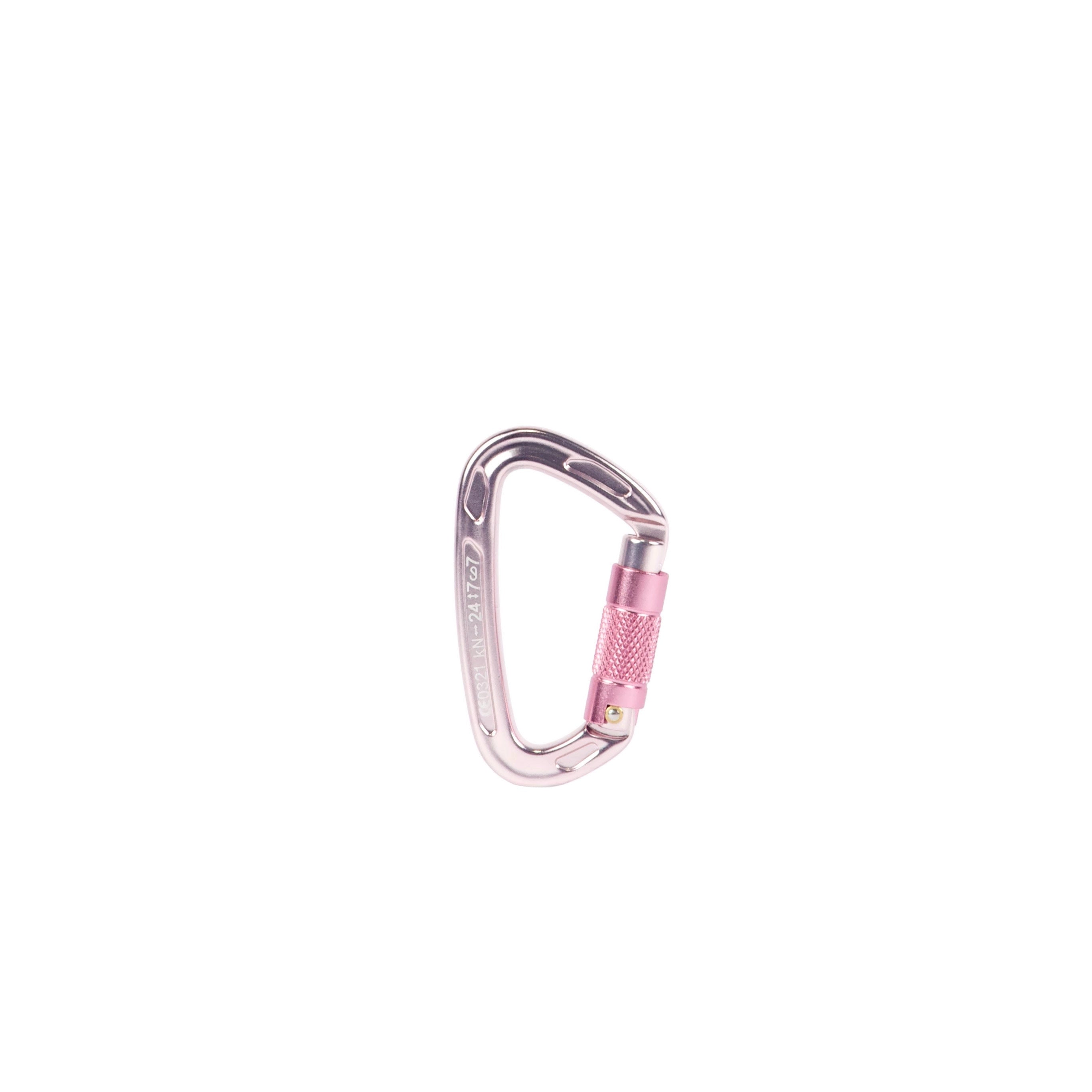 Auto Locking  Carabiner Crome Pink &  Pink