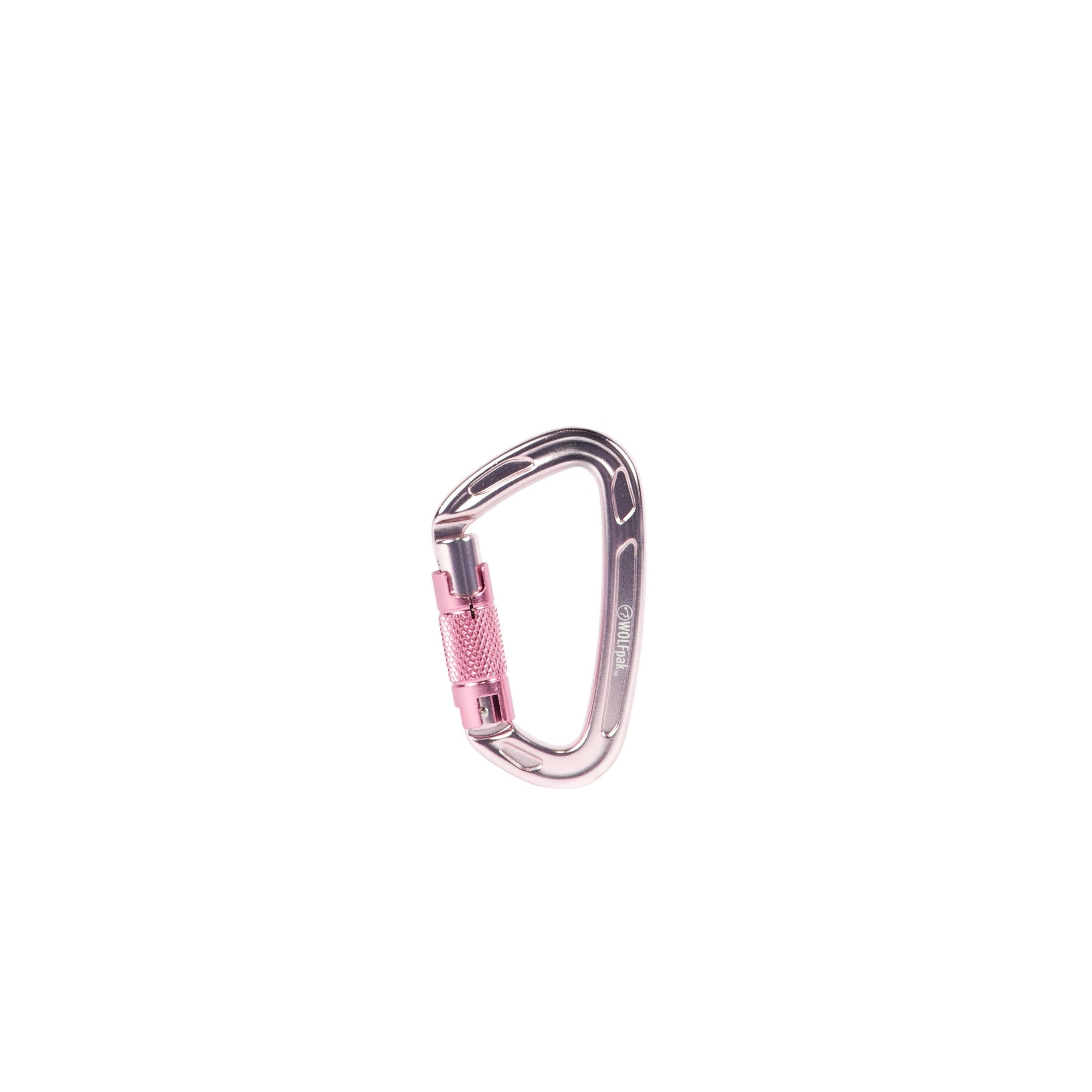 Auto Locking  Carabiner Crome Pink &  Pink