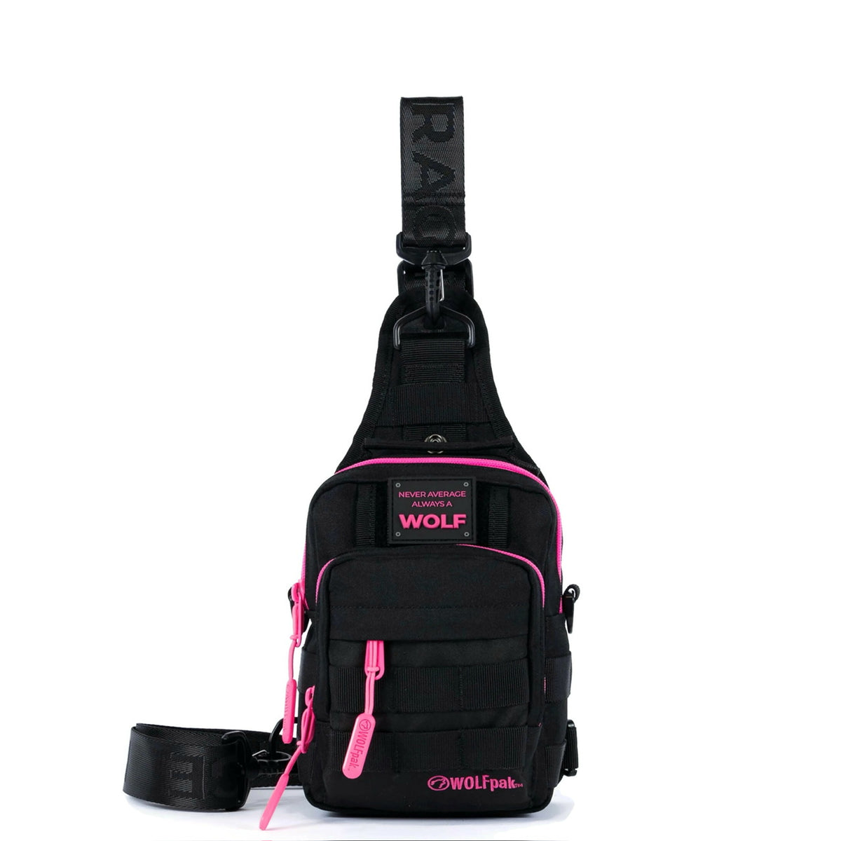 jual mini sling backpack WOLFpak - 4L Tactical Bag Neon Pink - - Gym Bag - Tactical Backpack - Travel Gear - Fitness Storage Best Dad Gift The ability to switch Secure Fish Hook Handling Model:MQ20000