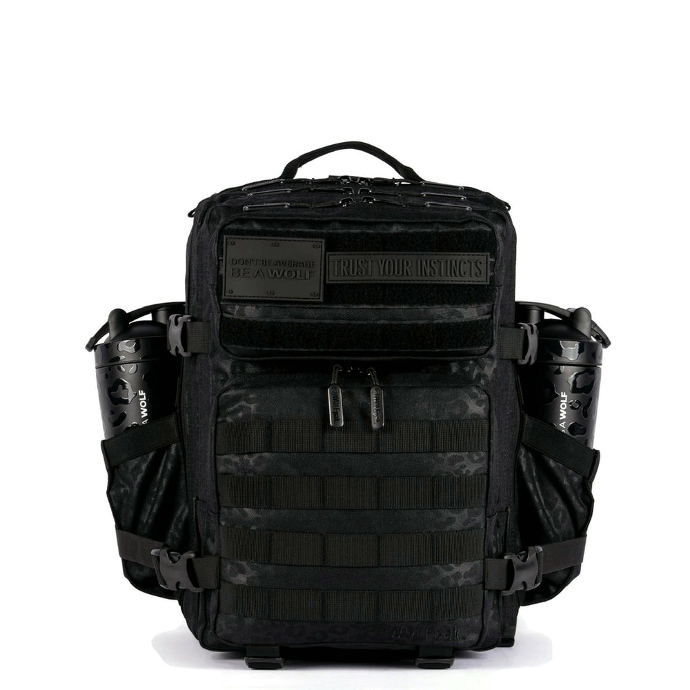 Wolf Predator Backpack 25L Backpack Black Leopard | WOLFpak | Wolfpack Backpacks