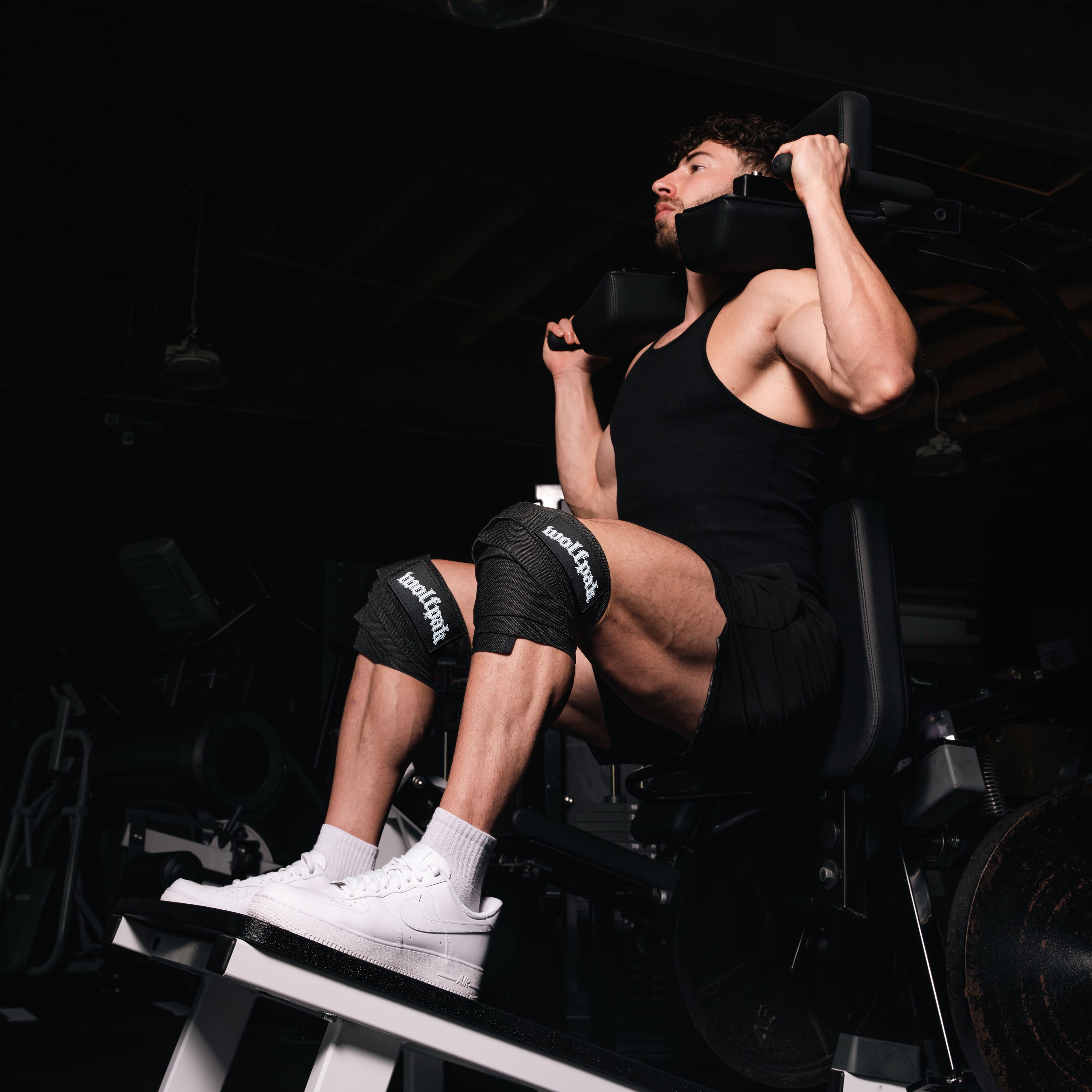 Deathwing Black 78"  Knee Wraps