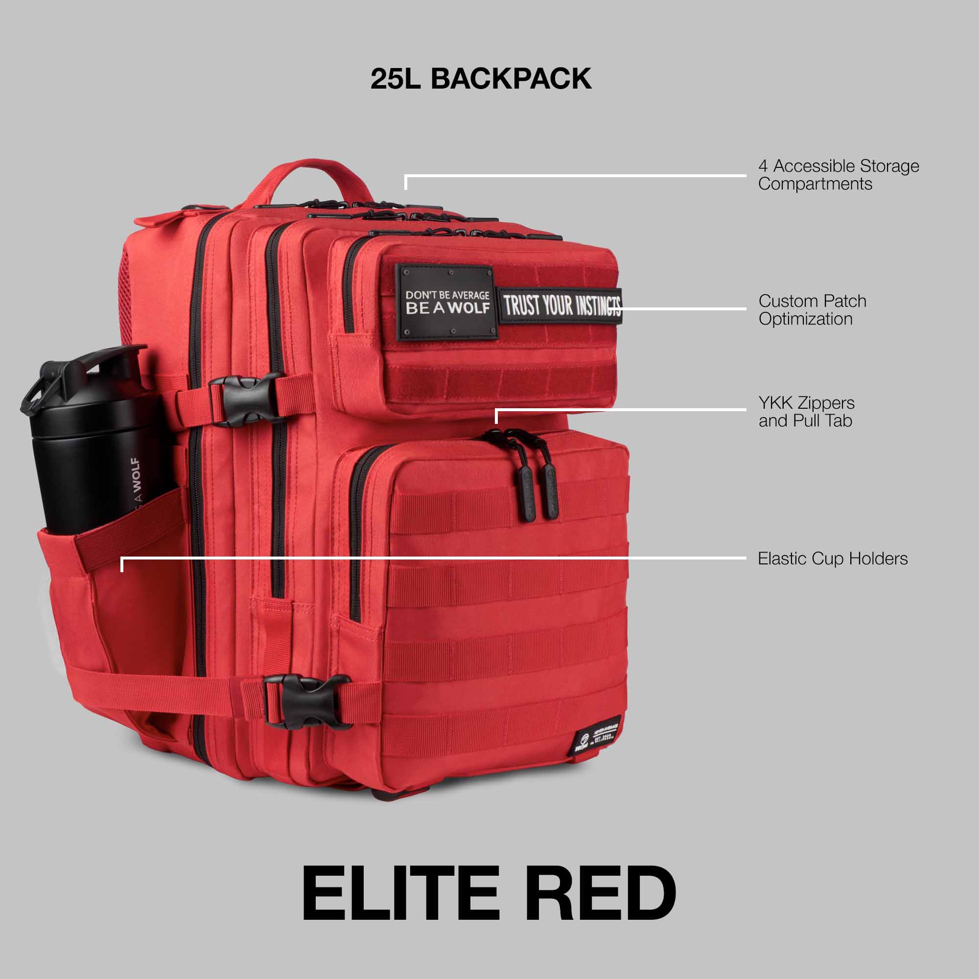 25L Backpack Elite Red
